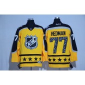 Tampa Bay Lightning #77 Victor Hedman Yellow Atlantic Division 2017 All Star NHL Jersey