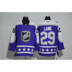 Winnipeg Jets #29 Patrik Laine Purple Central Division 2017 All Star NHL Jersey