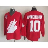 Olympic 1991 CA. #10 Dale Hawerchuk Red CCM Throwback Stitched NHL Jersey
