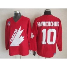Olympic 1991 CA. #10 Dale Hawerchuk Red CCM Throwback Stitched NHL Jersey