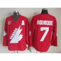 Olympic 1991 CA. #7 Ray Bourque Red CCM Throwback Stitched NHL Jersey