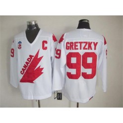 Olympic 1991 CA. #99 White CCM Throwback Stitched NHL Jersey