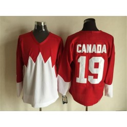 Team Canada #19 Red White 1972 Commemorative CCM Stitched NHL Jersey