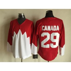Team Canada #29 Red White 1972 Commemorative CCM Stitched NHL Jersey