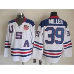 Team USA #39 White 2010 Olympic 1960 Throwback Stitched NHL Jersey