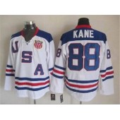 Team USA #88 Patrick Kane White 2010 Olympic 1960 Throwback Stitched NHL Jersey