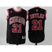Chicago Bulls #21 Jimmy Butler Black 2016 Stitched NBA Jersey