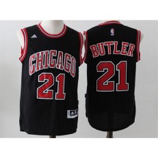 Chicago Bulls #21 Jimmy Butler Black 2016 Stitched NBA Jersey