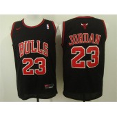 Chicago Bulls #23 Michael Jordan Black Nike Stitched NBA Jersey