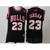 Chicago Bulls #23 Michael Jordan Black Throwback Stitched NBA Jersey