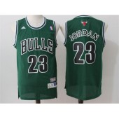 Chicago Bulls #23 Michael Jordan Green Stitched NBA Jersey