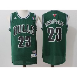 Chicago Bulls #23 Michael Jordan Green Stitched NBA Jersey
