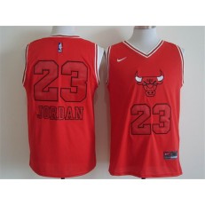 Chicago Bulls #23 Michael Jordan Red Nike Logo Stitched NBA Jersey