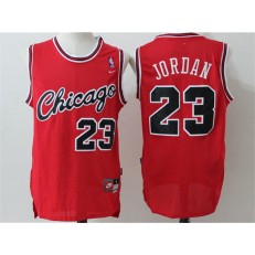 Chicago Bulls #23 Michael Jordan Red Small Letter Stitched NBA Jersey