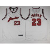 Chicago Bulls #23 Michael Jordan White Anniversary Stitched NBA Jersey