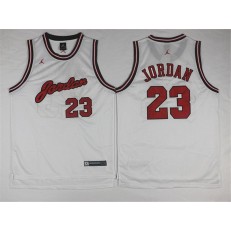 Chicago Bulls #23 Michael Jordan White Anniversary Stitched NBA Jersey