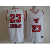 Chicago Bulls #23 Michael Jordan White Nike Logo Stitched NBA Jersey