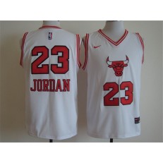 Chicago Bulls #23 Michael Jordan White Nike Logo Stitched NBA Jersey