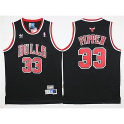 Chicago Bulls #33 Scottie Pippen Black Stitched NBA Jersey