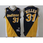 Indiana Pacers #31 Reggie Miller Yellow Throwback Stitched NBA Jersey