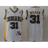 Indiana Pacers #31 Reggie Miller Navy Blue Throwback Stitched NBA Jersey
