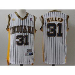 Indiana Pacers #31 Reggie Miller Navy Blue Throwback Stitched NBA Jersey