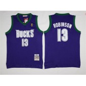 Milwaukee Bucks #13 Glenn Robinson Purple Stitched NBA Jersey