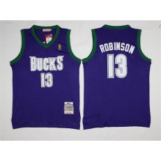 Milwaukee Bucks #13 Glenn Robinson Purple Stitched NBA Jersey
