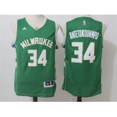 Milwaukee Bucks #34 Giannis Antetokounmpo Green 2015 Stitched NBA Jersey