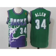 Milwaukee Bucks #34 Giannis Antetokounmpo Green Throwback Stitched NBA Jersey