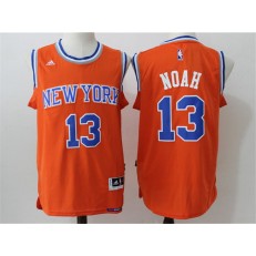 New York Knicks #13 Joakim Noah Orange 2016 Stitched NBA Jersey