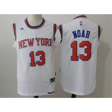 New York Knicks #13 Joakim Noah White 2016 Stitched NBA Jersey