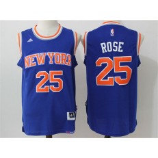 New York Knicks #25 Derrick Rose Blue 2016 Stitched NBA Jersey