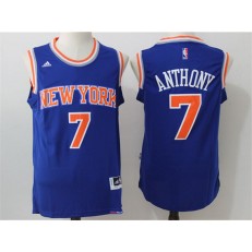 New York Knicks #7 Carmelo Anthony Blue 2016 Stitched NBA Jersey