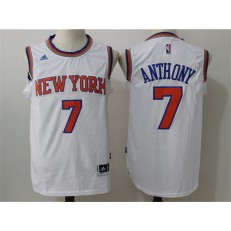 New York Knicks #7 Carmelo Anthony White 2016 Stitched NBA Jersey
