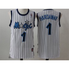 Orlando Magic #1 Penny Hardaway White Throwback Stitched NBA Jersey