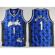 Orlando Magic #1 Tracy Mcgrady Blue Star Limited Edition Stitched NBA Jersey