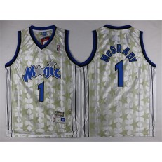 Orlando Magic #1 Tracy Mcgrady White Star Limited Edition Stitched NBA Jersey