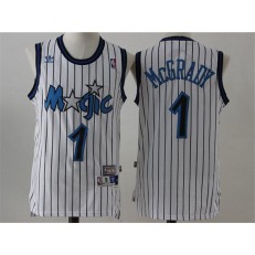 Orlando Magic #1 Tracy Mcgrady White Throwback Stitched NBA Jersey