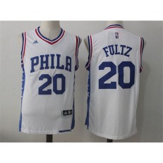 Philadelphia 76ers #20 Markelle Fultz White 2016 Stitched NBA Jersey