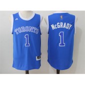 Toronto Raptors #1 Tracy McGrady Blue 2016 Stitched NBA Jersey