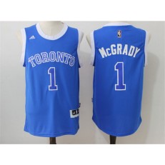 Toronto Raptors #1 Tracy McGrady Blue 2016 Stitched NBA Jersey