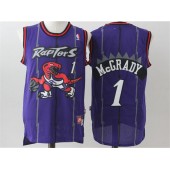 Toronto Raptors #1 Tracy McGrady Purple Swingman Stitched NBA Jersey