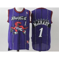 Toronto Raptors #1 Tracy McGrady Purple Swingman Stitched NBA Jersey