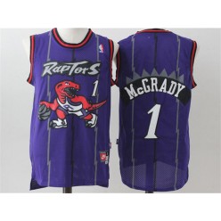 Toronto Raptors #1 Tracy McGrady Purple Swingman Stitched NBA Jersey