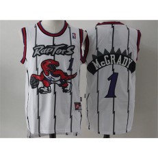 Toronto Raptors #1 Tracy McGrady White Swingman Stitched NBA Jersey