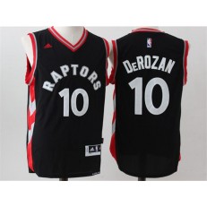 Toronto Raptors #10 DeMar DeRozan Black Red Stitched NBA Jersey