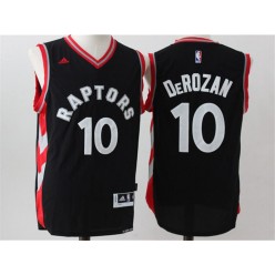 Toronto Raptors #10 DeMar DeRozan Black Red Stitched NBA Jersey