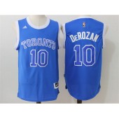 Toronto Raptors #10 DeMar DeRozan Blue 2016 Stitched NBA Jersey