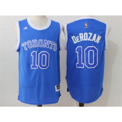 Toronto Raptors #10 DeMar DeRozan Blue 2016 Stitched NBA Jersey